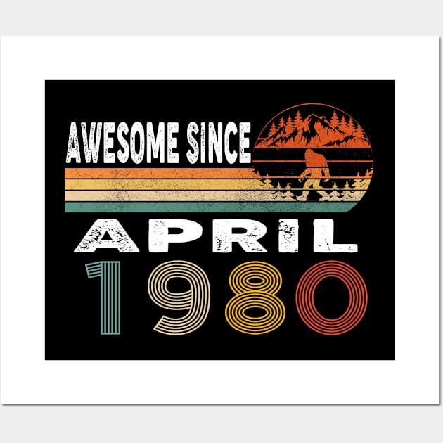 Awesome Since April 1980 Wall Art by ThanhNga